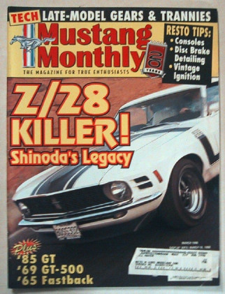 MUSTANG MONTHLY 1998 MAR - SHINODA & THE BOSSES